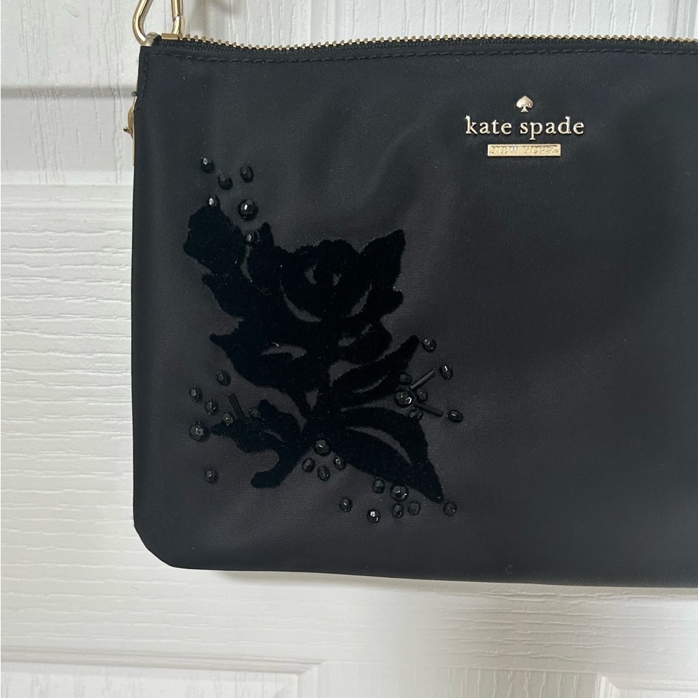 NWT Rare KATE SPADE NEW YORK MADELYNE Down Place Embellished Crossbody Bag Black - Picture 3 of 6